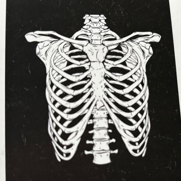 Millitex Other - Rib Cage Bones Black T-shirt
